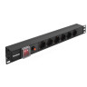 Блок розеток EXEGATE SERVERPRO PDU-19H605 AL-6S-C14-SW-O EX280830RUS