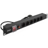 Блок розеток EXEGATE SERVERPRO PDU-19H606 AL-6S-EU2CU-SW-O EX280831RUS
