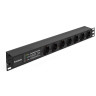 Блок розеток EXEGATE SERVERPRO PDU-19H701 AL-7S-C14-SPD3 EX280836RUS