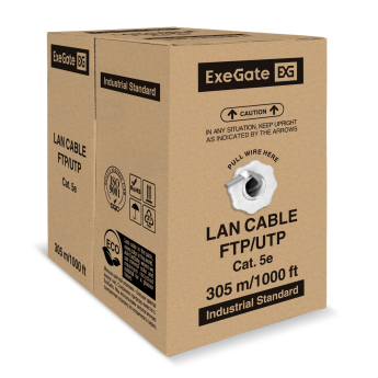 Кабель EXEGATE SPECIAL UTP4-C5e-CCA-S24-IN-PVC-GY-305 UTP