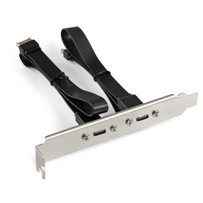 Планка портов в корпус 2xType-C SuperSpeed+ EXEGATE BrctUSB32E-2C EX298297RUS