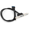 Планка портов в корпус 2xUSB3,0 EXEGATE BrctUSB3-2A EX298295RUS